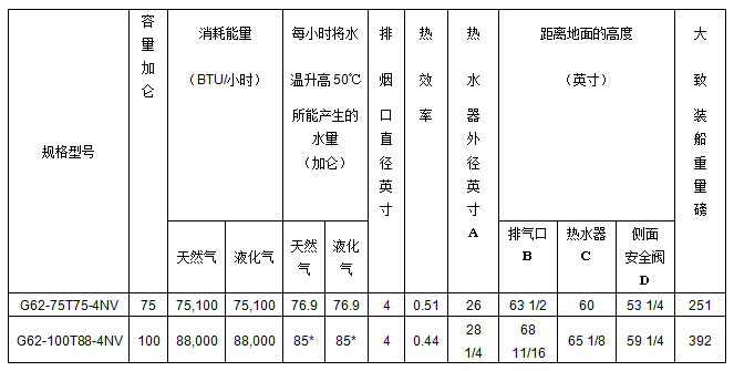 美國鷹牌熱水爐285L